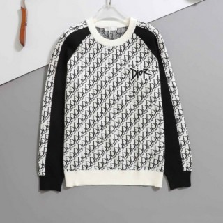 [ D ] 수입 오블리크 쟈카드 울 니트 스웨터