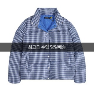 폴* 체크 덕다운 패딩 (남여공용)