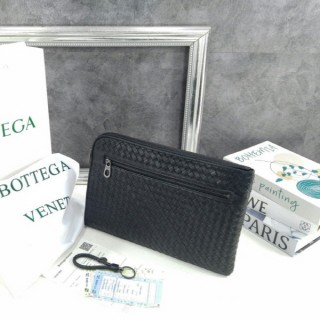 보** 인트레치아토 더블지퍼 클러치 820017 VBWD3 3135ㅡ 블랙 color