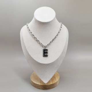 구* 알파벳 E-펜던트 목걸이