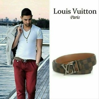 루* 다미에실버장식 벨트