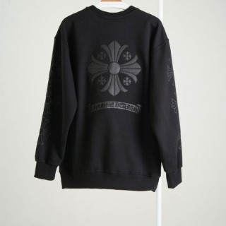 [ C ] 크로스 자수로고 크루넥 맨투맨