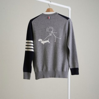 [ T ] 아이콘 도그 배색 니트