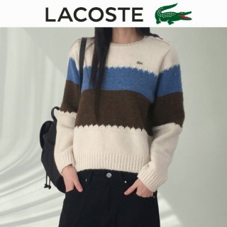 L* 3단배색 솔더 단추 울 니트 (여성)