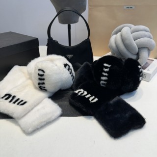 미* 밍크 퍼 머플러 귀마개