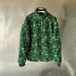 루* 모노그램 플리스 자켓