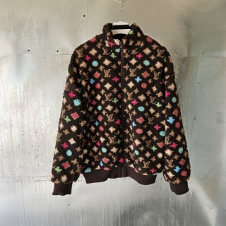 루* 모노그램 플리스 자켓