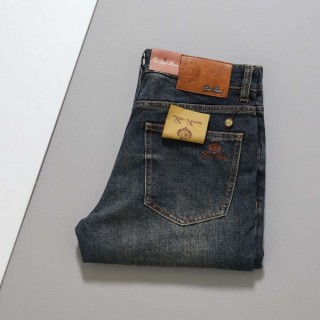 [ L ] 수입 엠보 로고 스판 데님 팬츠