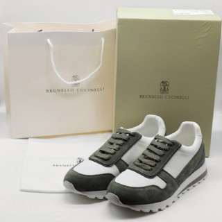 브* 스웨이드 레더 올리브 스니커즈 (남성)