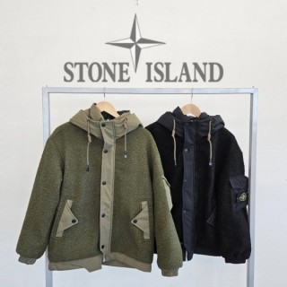 와펜패치 배색 덕다운 패딩