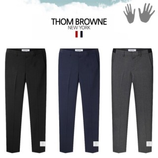 톰* 블랙 본딩 슬랙스 팬츠