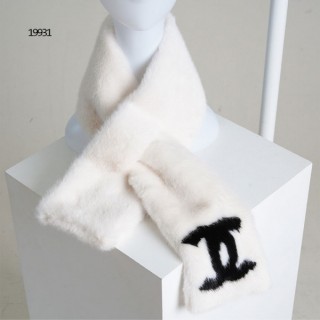 [ C ] CC 빅로고 밍크 머플러