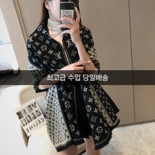 루* 리버시블 자카드 울 머플러