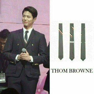 톰* 삼선테이핑 넥타이 (그레이)