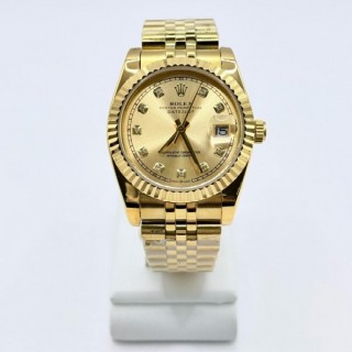 로* 오이스터 퍼페추얼 데이트저스트 샴페인 골드 36 mm