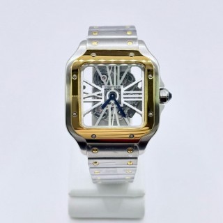 까* 산토스 드 스켈레톤 남성용 시계