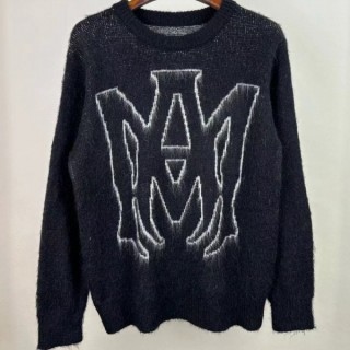 아** 빅로고 모헤어 니트