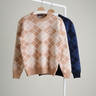 [ L ] 다미애 자수로고 양모 니트