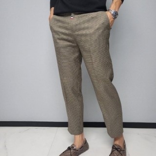 TB 타탄 체크 반밴딩 슬랙스