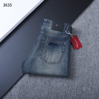 [ L ] 수입 3D엠보 블랙패치 데님팬츠