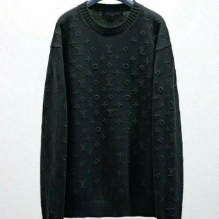 루* 전판 자수로고 니트