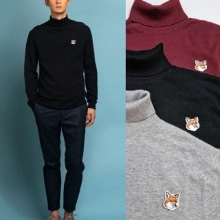 MG 브라운 폭스헤드 터틀넥 니트