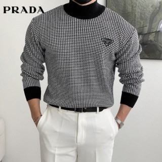 PRD 삼각로고 터틀넥 반목니트