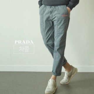 PRD 절개 치노 면 팬츠