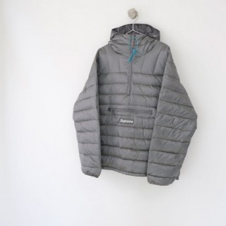 슈** WEEK6 마이크로다운 하프 집업 후드 풀오버 아노락 - 수입