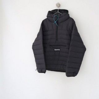 슈** WEEK6 마이크로다운 하프 집업 후드 풀오버 아노락 - 수입 (남여공용)