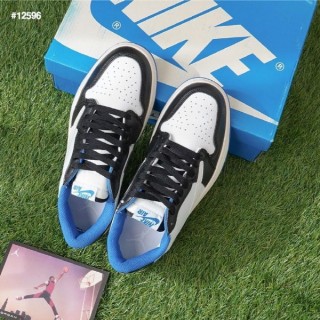 [ N ] 조던1 레트로로우 OG 블랙 다크파우더 블루 스캇 (남여공용)