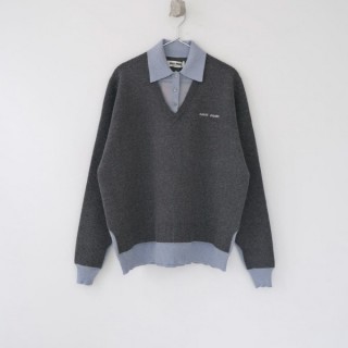 미*** 26 페이크 레이어드 울 폴로 스웨터 - 수입 (남여공용)