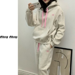 [M] 배색끈 후드 상하세트(기모) (여성)