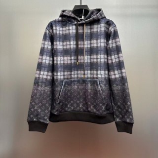 루* 모노그램 페이디드 플래드 후디