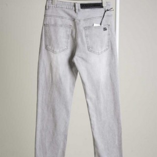 [ D ] 블랙 이니셜패치 DG로고 데님 그레이진