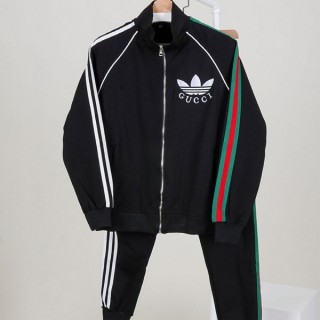 [ G ] 코튼 저지 지퍼 자켓 & 트랙 조거 팬츠 셋