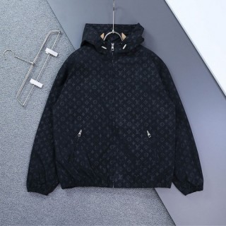 [ L ] 모노그램 윈드브레이커 후드 자켓