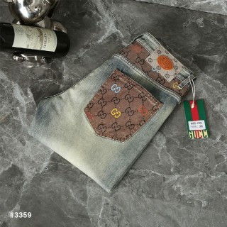 [ G ] 포켓 모노그램 라인 데님 팬츠