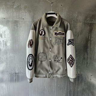 루* 바시티 패치 블루종 자켓