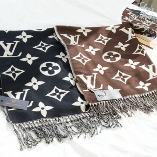 [ L ] 수입 빅 모노패턴 울 머플러