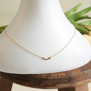 [ T ] 미니 T 스마일 네크리스 목걸이