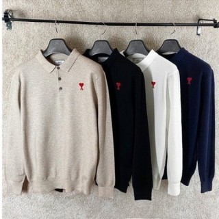 AM 스몰하트 캐시미어 긴팔 니트