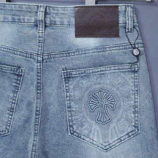 [ C ] 말발굽엠보 로고 워싱 데님 팬츠