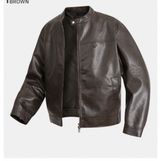 프* 비건 레더 바이커 자켓 0118
