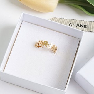 [ D ] 레터링 골드 링