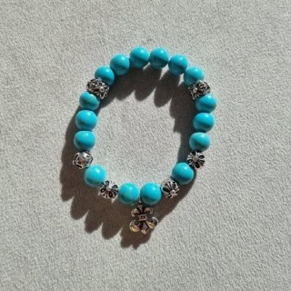 크* 비즈 팔찌 민트