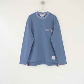 톰* 포켓 삼선 오버사이즈 맨투맨 - 수입 (남여공용)