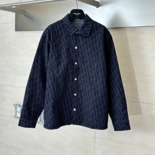 디* Z007 오블리크 패턴 코튼 블렌드 트윌 오버셔츠 (최상위버전) (남여공용)