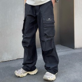 발* [프리미엄] 포켓 세미 와이드 팬츠