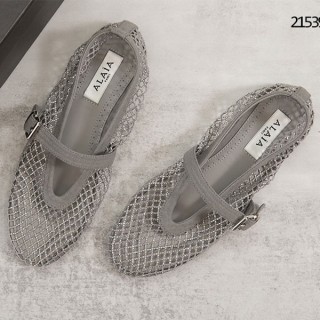 알* 라인스톤 메쉬 스트랩 발레리나 플랫 샌들 (여성)